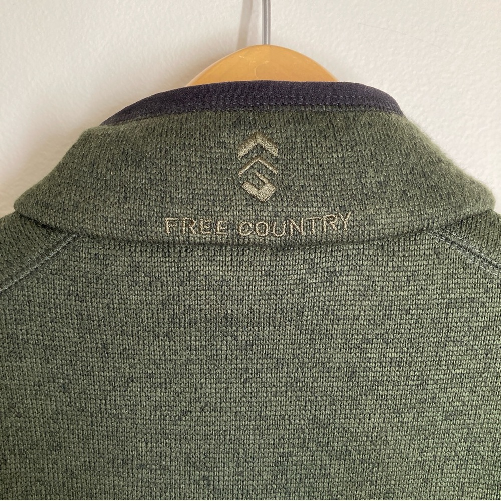 Free Country Olive Green Men's Vest - Picture 8 of 9